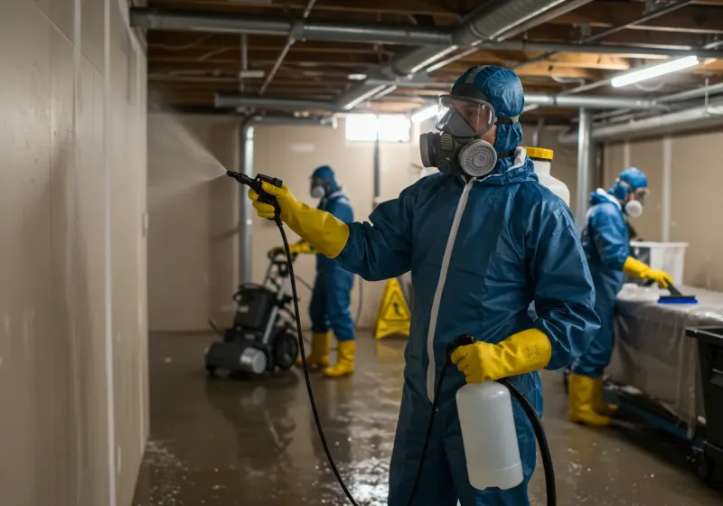 Basement Sanitization and Antimicrobial Treatment process in Murray, KY